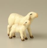 Vincent-Krippe - Schaf mit Lamm